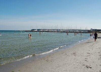 The northern beach in Kerteminde